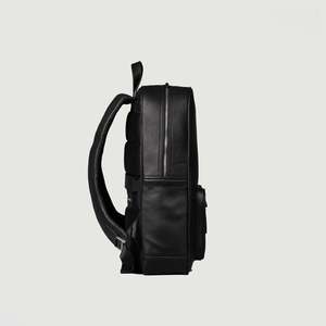 Genuine Leather Anti-Theft Work <b>Backpack</b> Lady Fashionable <b>Waterproof</b> Two-Way Zipper Closure Portable Arcuate Shoulder Strap 0.01 - Product Image 3
