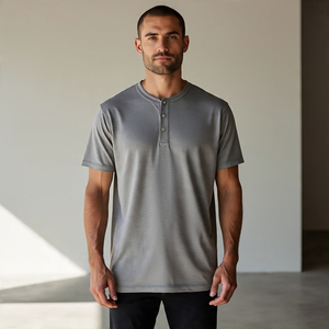 <b>Men</b> Jogging Fitness Henley <b>T</b> <b>Shirt</b> Lightweight Button Down <b>Shirt</b> <b>Summer</b> Lightweight Henley Tee <b>Shirts</b> <b>Men</b> - Product Image 4