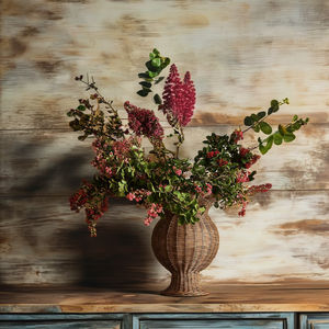 Florero de ratán marrón alto tejido a mano-Diseño Alford, decoración moderna 2025 | Regalo de inauguración de la casa al por mayor de Tienphong - Product Image 4