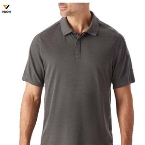 Polo d'entraînement en coton polyester CVC de haute qualité pour hommes Logo personnalisé T-shirt de polo de golf tricoté à séchage rapide pour hommes - Product Image 5