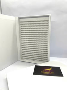 Extensions de cils 4D 0.07 9mm Noir Mat de haute qualité, faites à la main, en plateau XL XXL, longueurs mixtes, emballage personnalisé - Product Image 3