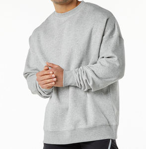 Fabricante Mayorista de Sudaderas Personalizadas, Talla Estadounidense, 400g, Mezcla de Algodón, Forro Polar, Sudaderas Lisas con Cuello Redondo - Product Image 2