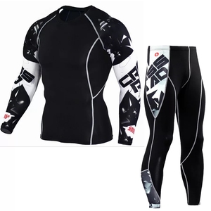 Conjunto Profesional de Rashguard para MMA, Traje de Compresión para BJJ y Grappling, Conjunto Elástico de Rashguard Ajustado para Hombre, Ropa Deportiva para Gimnasio y Fitness - Product Image 5