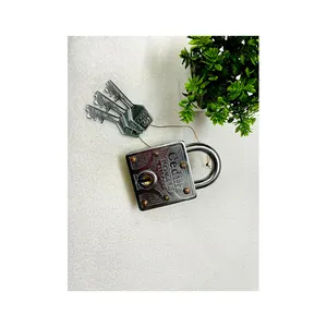 Indian Origin Supplier Selling 70 mm 3 keys Square Stainless Lock Handmade Door Lock Padlock for Bulk Buyers