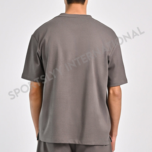 Camisetas de timbre informales de gran tamaño de alta calidad para hombre, camiseta personalizada de algodón 100% con el mejor diseño ligero - Product Image 2