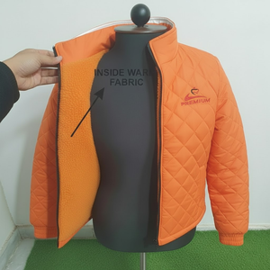 Veste matelassée fabriquée en usine en gros, veste matelassée tendance pour hommes, fermeture éclair intégrale, logo personnalisé, veste matelassée streetwear - Product Image 6