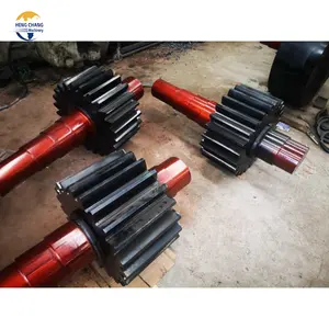 Source manufacturer Integrated design production maintenance pinion gear shaft forging steel shaft customized long shaft