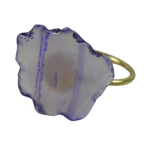 Nouveaux anneaux de serviette en agate, décoration de table pour la maison, l'hôtel, le restaurant ou les fêtes - Porte-serviettes en stock - Product Image 1