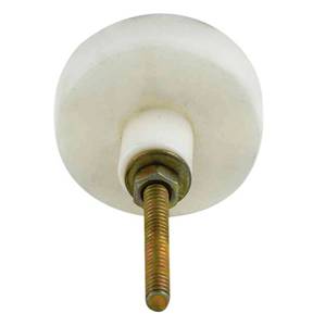 Boutons en marbre de couleur blanche et dorée Forme ronde Boutons en marbre les plus vendus avec taille de forme de couleur personnalisée Fabriqué en Inde Article - Product Image 2