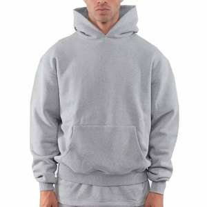 Luxury Cut 100% Cotton 500gsm Heavyweight Sweat à capuche surdimensionné de haute qualité Heavyweight Stringless Fleece pour l'hiver - Product Image 2