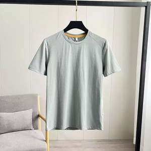 T-shirt décontracté personnalisé à manches courtes 100% polyester pour homme, course à pied, sport, fitness, gym, t-shirt uni - Product Image 6