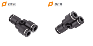 Push To Connect Pneumatic Fitting Plastic Connector 3 Way Air <b>Hose</b> Adapter - Product Image 5