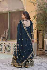 Robe de soirée ethnique indienne pakistanaise pour femmes en gros, robe longue, dupatta, appliques, broderie, tailles personnalisées disponibles - Product Image 2
