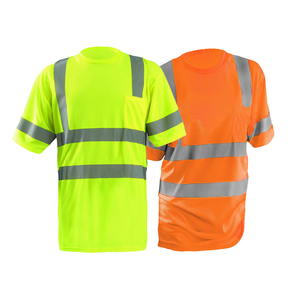 Camiseta de Seguridad Reflectante Amarilla de Alta Visibilidad para Construcción, Personalizable al por Mayor - Product Image 1