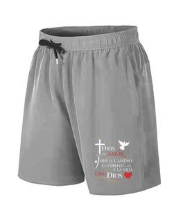 กางเกงกีฬาขาสั้นสำหรับผู้ชายกางเกงวิ่งออกกำลังกายออกกำลังกายฟิตเนสกางเกงกีฬาขาสั้นพิมพ์ลาย2024 - Product Image 1