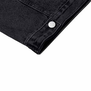 Top Quality Customized Vintage Style Men Button Up Ripped <b>Denim</b> <b>Jacket</b> Professional Manufacture Distressed Jeans <b>Jacket</b> For Men - Product Image 4