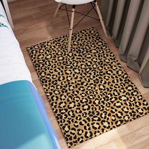 Alfombra con Estampado de Leopardo - Moderna, Colorida, Decoración para el Hogar Estilo Loft, Alfombra Delgada No Tejida - Product Image 5