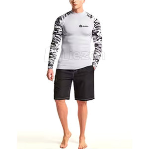Último diseño Venta caliente Hombres Camisas de compresión Cómodo Fitness Wear Hombres Camisas de compresión - Product Image 2