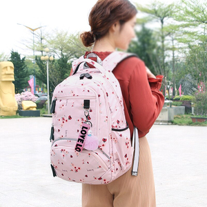 Mochila para ordenador portátil para estudiantes de 15,6 pulgadas con logotipo personalizado, mochila escolar impermeable para viajes de negocios, Asa desmontable con cierre de cremallera - Product Image 6