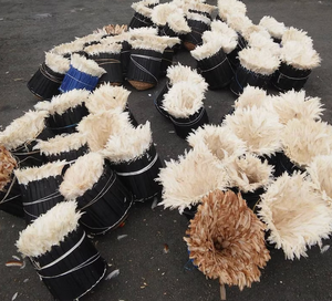 Auténtico sombrero Juju hecho a mano en estilo tradicional decoración del hogar colgante de pared hecho de material de bambú PC disponible en todos los colores - Product Image 5