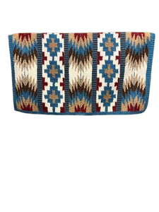 Couverture de selle en laine tout-terrain au design occidental pour l'équitation, le ranch et le rodéo avec doublure en polycoton - Product Image 5