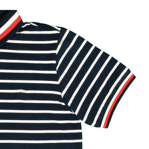 Personnalisable col rond garçons pour polos respirant 100% décontracté rayé T-Shirts solide motif uni teint respirant court - Product Image 2