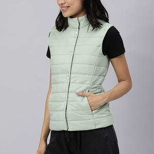 Nueva chaqueta acolchada de alta calidad para mujer de alta venta directa de fábrica, lona transpirable, elegante, ligero, forro de nailon estampado - Product Image 2