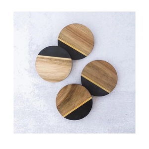 Classic Style Marble Wood Tea Coaster for Home Hotel Restaurant Wedding Events <b>Table</b> <b>Protection</b> Decoration with Classic Mats - Product Image 5