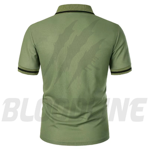 Camiseta de Manga Corta para Hombre Bloodline, Color Sólido, Tejido de Algodón, Transpirable, Corte Regular Formal, 220g, Negro - Product Image 5