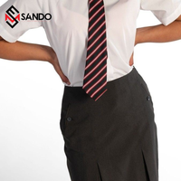Uniformes Escolares de Dos Piezas Personalizados al por Mayor con Logotipo para Mujeres - Camisas y Faldas de Poliéster/Algodón de Secado Rápido y Transpirables