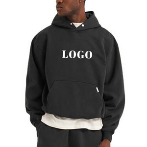 Streetwear de luxe recadrée unisexe blanc poids lourd à capuche français éponge vintage pull à capuche personnalisé sweats à capuche surdimensionnés - Product Image 3