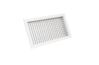 Grille à double déflection moderne, à haut débit d'air, réglable, à efficacité énergétique, en aluminium anodisé avec revêtement électrostatique pour atelier