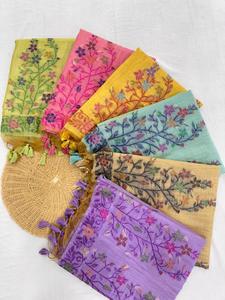 Sari para amantes de la moda diseñador indio último sari de algodón indio tradicional exclusivo Festival de fiesta de lujo ropa regular - Product Image 3