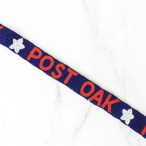 Cinturón de correa personalizable de calidad superior para Bolsos De Mujer Correa de monedero de Gameday con cuentas Costura bordada de calidad superior roja - Product Image 3