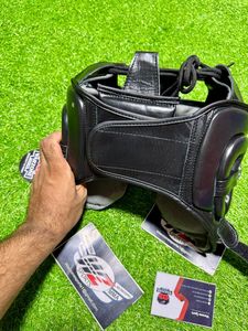 Protector de Cabeza de Boxeo de Cuero WARZONE SPORTS al por Mayor, Cierre de Gancho y Bucle, Protección Ajustable, Color Personalizado, Talla Adulto, OEM - Product Image 4