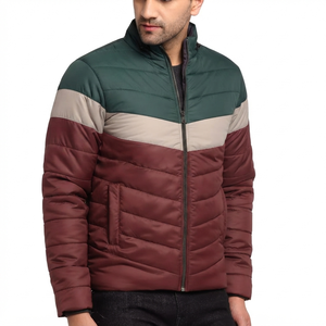 Best Quality Men's On-Trend Winter Puffer Jacket Lightweight Long Sleeves Customizable Stand Collar New Fashion Design-for Bulk - Product Image 1