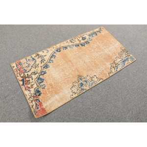 Tapis de 1,6 x 3,2 pieds, tapis turc vintage, tapis uni brun - Product Image 4