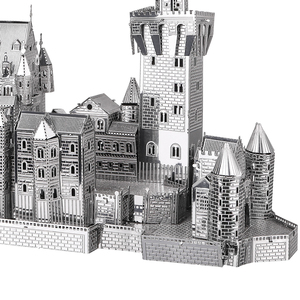 Piececool Château de Neuschwanstein (Argent) Souvenir Culturel <span class=keywords><strong>Nouveau</strong></span> Cadeau de Carrière Cadeau Esthétique Décoration de Chambre Insta-worthy Cadeau pour Artisans - Product Image 6