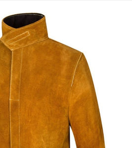 Venta caliente chaqueta de soldadura de cuero para hombre chaqueta de soldador chaqueta de cuero de soldadura para hombres - Product Image 2