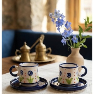 Tasses à café turques en céramique peintes à la main - Product Image 2