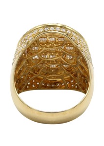 Bague de fiançailles en diamant 18 carats en or jaune bague de mariée élégante pour mariage et fête en vente de gros - Product Image 2