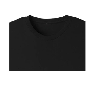 Camiseta de Manga Corta Casual para Hombre, Talla Grande, con Logotipo Personalizable de Alta Calidad, Color Negro Puro, 220 g/m², 100 % Orgánica - Product Image 6