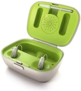 Phonak Combi 2เคสอุปกรณ์ช่วยฟังแบบชาร์จไฟได้, อุปกรณ์ช่วยในการได้ยินแบบชาร์จไฟได้สำหรับผู้สูงอายุ