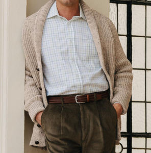 Suéter Casual Unisex de Otoño Invierno OEM con Cuello en V y Lazo de Oso, Cárdigan Holgado Informal, Abrigo de Punto con Decoración Bordada - Product Image 3