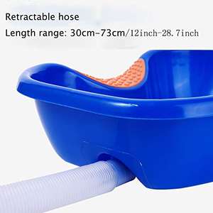 Bedside Shampoo <b>Basin</b>, <b>Portable</b> <b>Hair</b> <b>Washing</b> <b>Basin</b> with Head Cushion and Retractable Hose, Freestanding - Product Image 2
