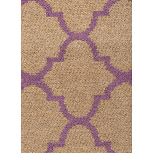 Alfombra Rectangular Rosa y Morada de Poliéster Tejido Plano Hecha a Mano por Indusbar, para Pasillo, Coche, Dormitorio, Alfombra de Yute para Coche - Product Image 3