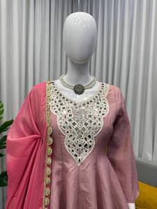 Hermosos Diseños de Cuello para Trajes Salwar, Vestido Sarara para Mujer, Ropa India y Pakistaní al por Mayor, Diseños Gharara, Estilo Punjabi Sexy para Chicas - Product Image 4