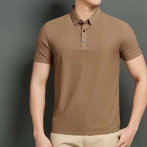 Fabricante personalizado logotipo bordado 100% algodón tejido botón manga corta sólido secado rápido Casual para camisas para hombres - Product Image 2