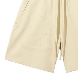 Short coupe-vent en maille à séchage rapide et garniture élégante Short coupe-vent de sport de taille personnalisée pour les hommes - Product Image 3