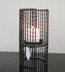 Elegante soporte de vela de Pilar largo de estilo de jaula de Metal impreso personalizado duradero para decoración del hogar para fiestas de Navidad al aire libre - Product Image 4